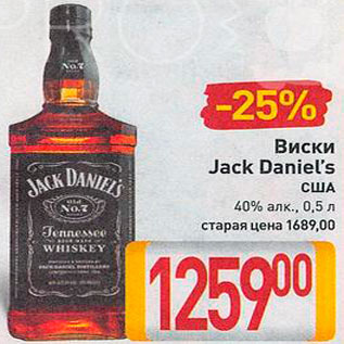 Акция - Виски Jack Daniels