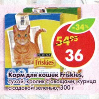 Акция - Корм для кошек Friskies