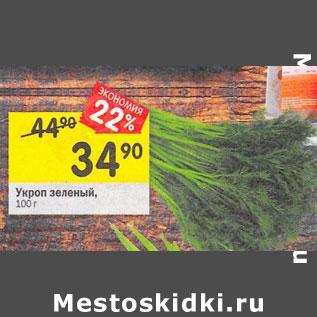 Акция - укроп зеленый