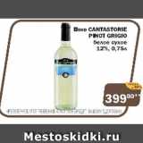 Перекрёсток Экспресс Акции - Вино CANTASTORIE PINOT GRIGIO белое сухое 12%