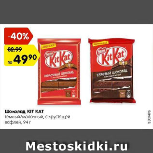 Акция - Шоколад Kit Kat