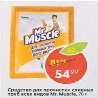 Акция - Средсвто для прочистки сливных труб всех видов Mr.Muscle