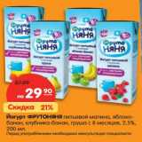 Магазин:Карусель,Скидка:Йогурт ФРУТОНЯНЯ 