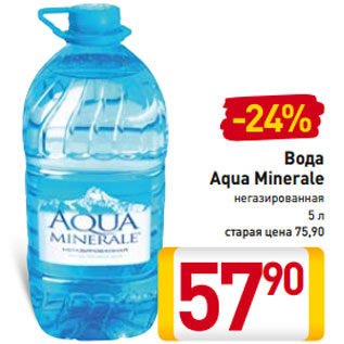 Акция - Вода Aqua Minerale негазированная