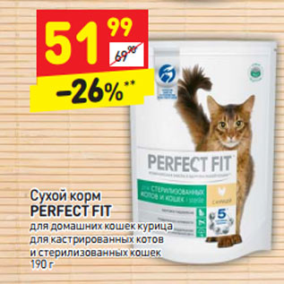 Акция - Сухой корм Perfect Fit