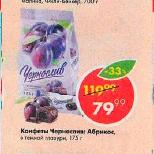 Акция - Конфеты Чернослив/Абрикос