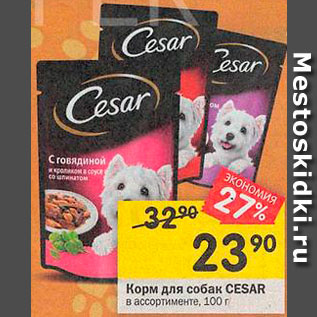 Акция - Корм для собак Cesar