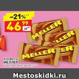 Акция - Конфеты MELLER МЕЛЛЕР