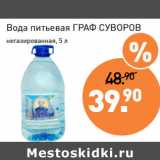 Магазин:Мираторг,Скидка:Вода питьевая ГРАФ СУВОРОВ
негазированная