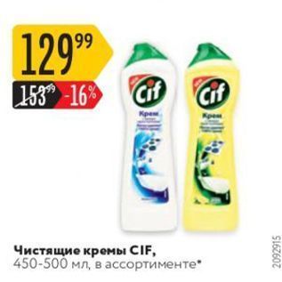 Акция - Чистящие кремы CIF