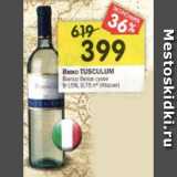 Магазин:Перекрёсток,Скидка:Вино Tusculum Bianco белое сухое 9-15%