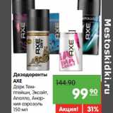 Дезодоранты AXE 