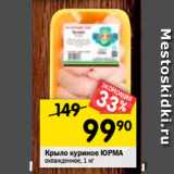 Магазин:Перекрёсток,Скидка:Крылышко куриное ЮРМА