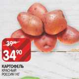 Spar Акции - КАРТОФЕЛЬ
КРАСНЫЙ
РОССИЯ 1 КГ
