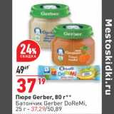 Магазин:Окей,Скидка:Пюре Gerber 80 г - 37,19 руб / Батончик Gerber DoRemI 25 г - 37,29 руб