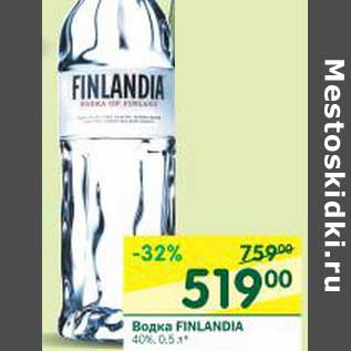 Акция - Водка Finlandia 40%