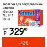 Магазин:Я любимый,Скидка:Таблетки для посудомоечной машины «Somat» All In 1