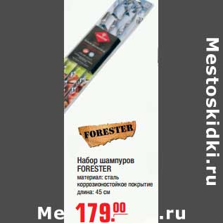 Акция - Набор шампуров FORESTER