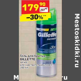 Акция - Гель для бритья Gillette