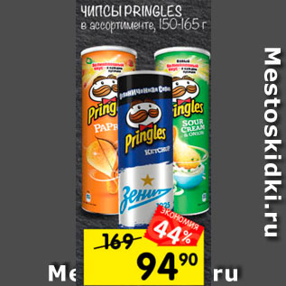 Акция - Чипсы PRINGLES