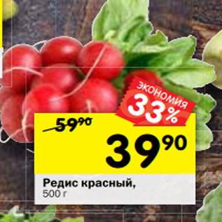 Акция - Редис красный