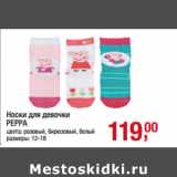 Магазин:Метро,Скидка:Носки для девочки
PEPPA

