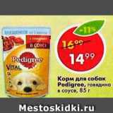 Магазин:Пятёрочка,Скидка:Корм для собак Pedigree