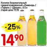 Магазин:Авоська,Скидка:Напиток безалкогольный среднегазированный «Лимонад» /«Тархун»/«Дюшес»