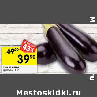 Акция - Баклажаны грунтовые,