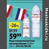 Магазин:Окей,Скидка:Вода минеральная Evian 