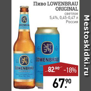 Акция - Пиво Lowenbrau