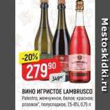 Верный Акции - ВИНО ИГРИСТОЕ LAMBRUSCO 