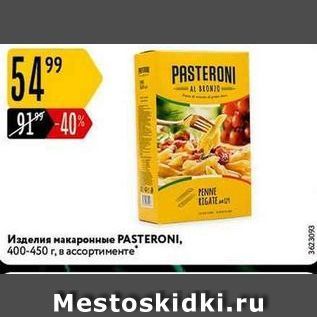 Акция - Изделия макаронные РASTERONI