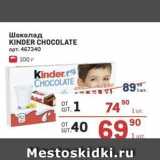 Метро Акции - Шоколад KINDER CHOCOLATE