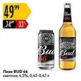 Карусель Акции - Пиво BUD 66 