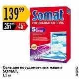 Карусель Акции - Соль для посудомоечных машин SOMAT
