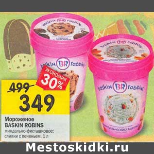 Акция - Мороженое Baskin Robins