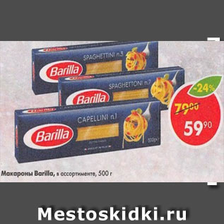 Акция - Макароны Barilla