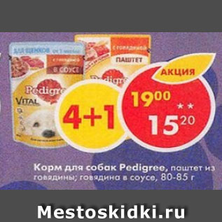 Акция - Корм для собак Pedigree