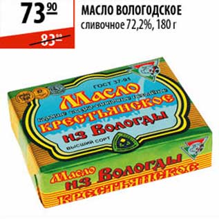 Акция - Масло сливочное Волгоградское