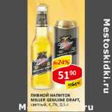 Пивной напиток Miller Genuine Draft 