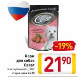 Магазин:Билла,Скидка:Корм
для собак
Cesar
в ассортименте, 100 г