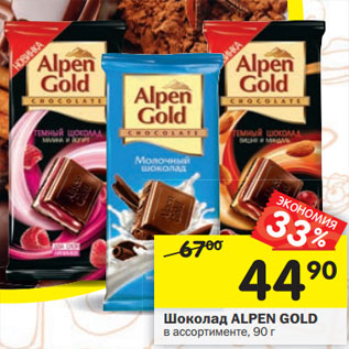 Акция - Шоколад Alpen Gold