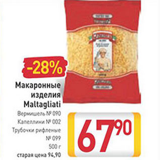 Акция - Макаронные изделия Maltagliati