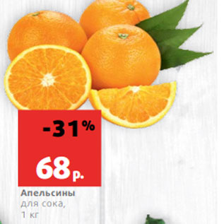 Акция - Апельсины для сока, 1 кг