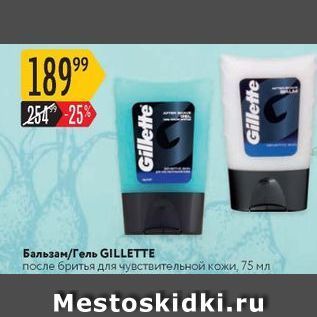 Акция - Бальзам/Гель GILLETTE