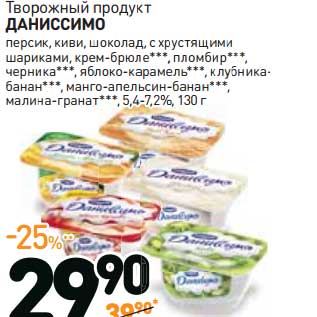 Акция - Творожный продукт Даниссимо