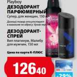 К-руока Акции - Дезодорант парфюмерный Супер, для женщин Playboy данный товар отсутствует в магазине по адресу: Урхов пер. 7А
