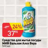 Магазин:Авоська,Скидка:Средство для мытья посуды
МИФ Бальзам Алоэ Вера