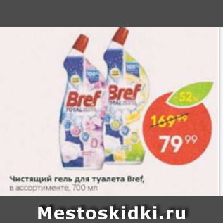 Акция - Чистящий гель для туалета Bref